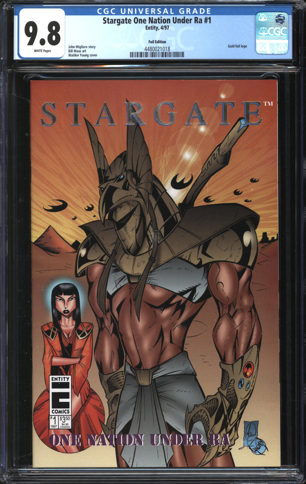 Stargate One Nation Under Ra (1997) #1 Foil Edition CGC 9.8 NM/MT