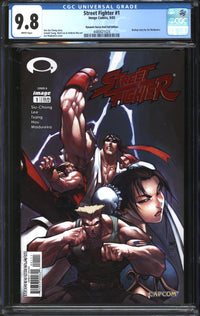 Street Fighter (2003) #1 Dynamic Forces Red Foil Edition CGC 9.8 NM/MT