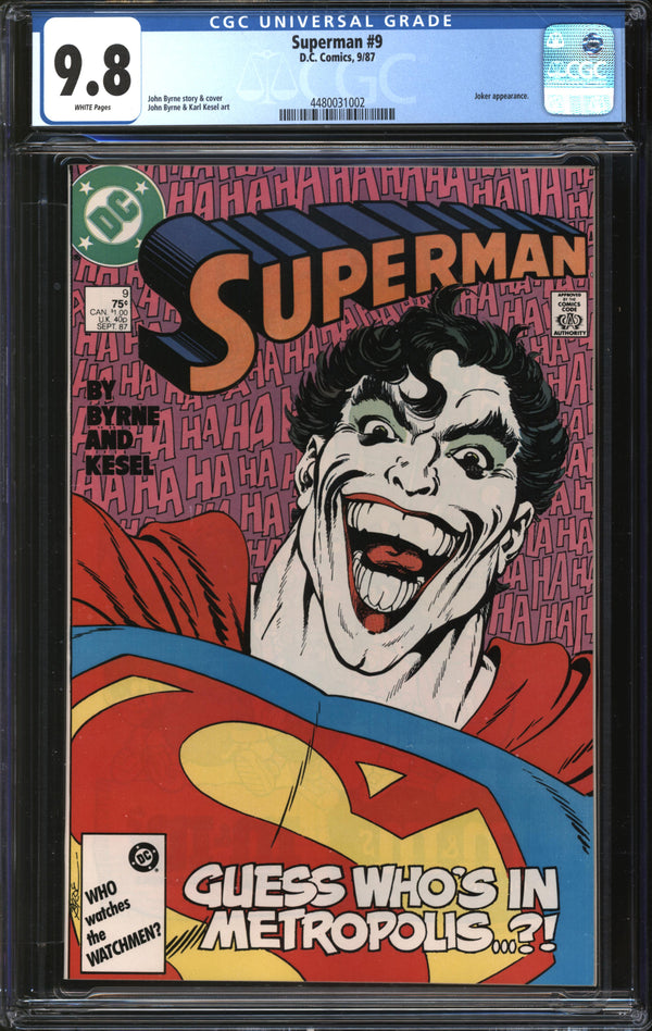 Superman (1987) # 9 CGC 9.8 NM/MT