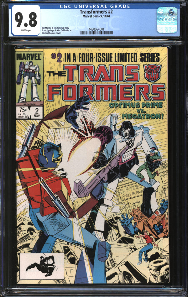 Transformers (1984) # 2 CGC 9.8 NM/MT