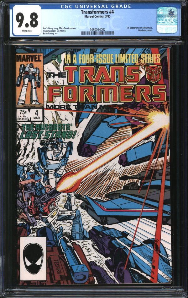 Transformers (1984) # 4 CGC 9.8 NM/MT