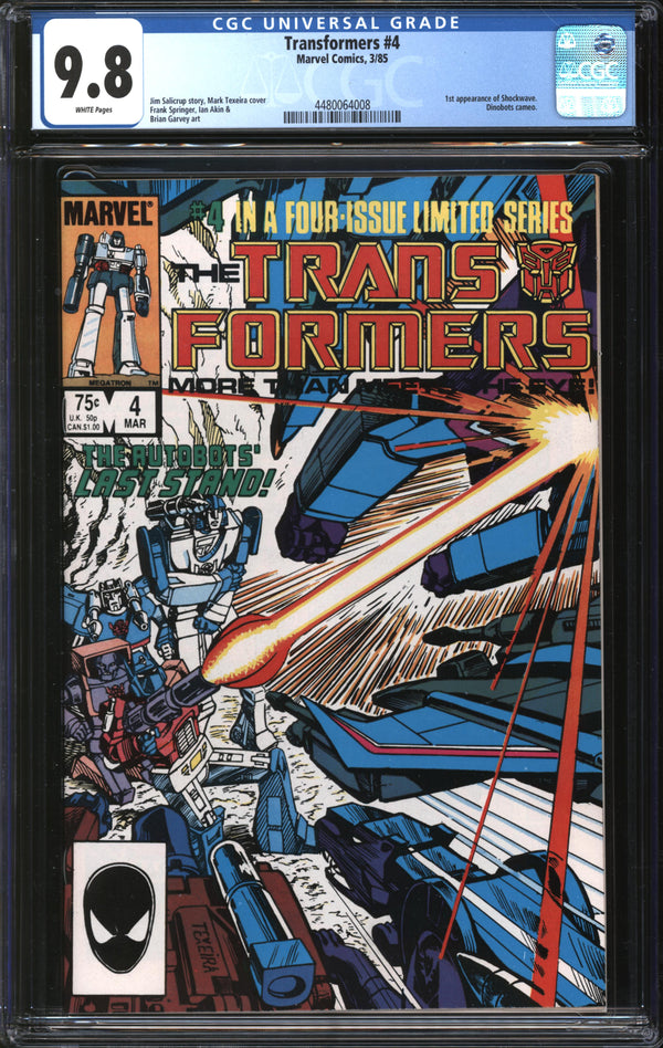 Transformers (1984) # 4 CGC 9.8 NM/MT