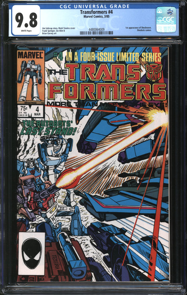 Transformers (1984) # 4 CGC 9.8 NM/MT