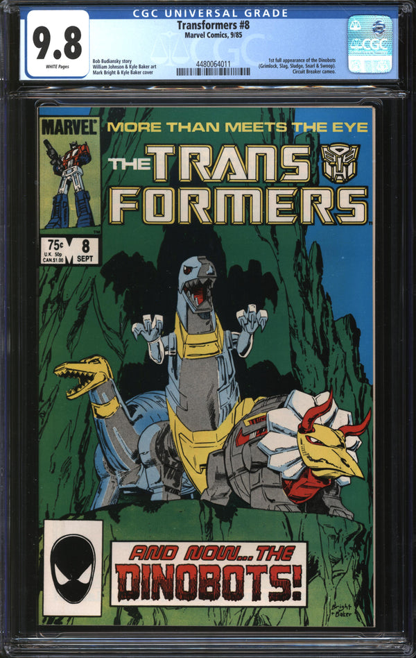 Transformers (1984) # 8 CGC 9.8 NM/MT