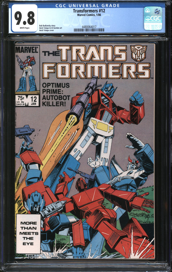 Transformers (1984) #12 CGC 9.8 NM/MT