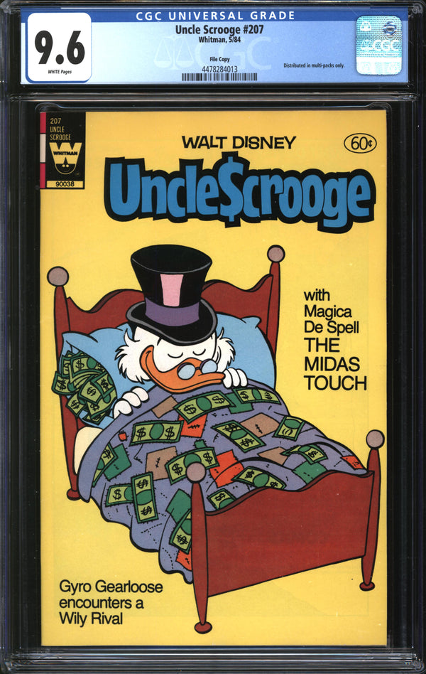 Uncle Scrooge (1952) #207 Whitman Variant/File Copy CGC 9.6 NM+