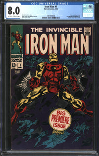 Iron Man (1968) #  1 CGC 8.0 VF