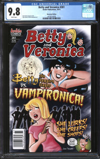 Betty And Veronica (1987) #261 Newsstand Edition CGC 9.8 NM/MT