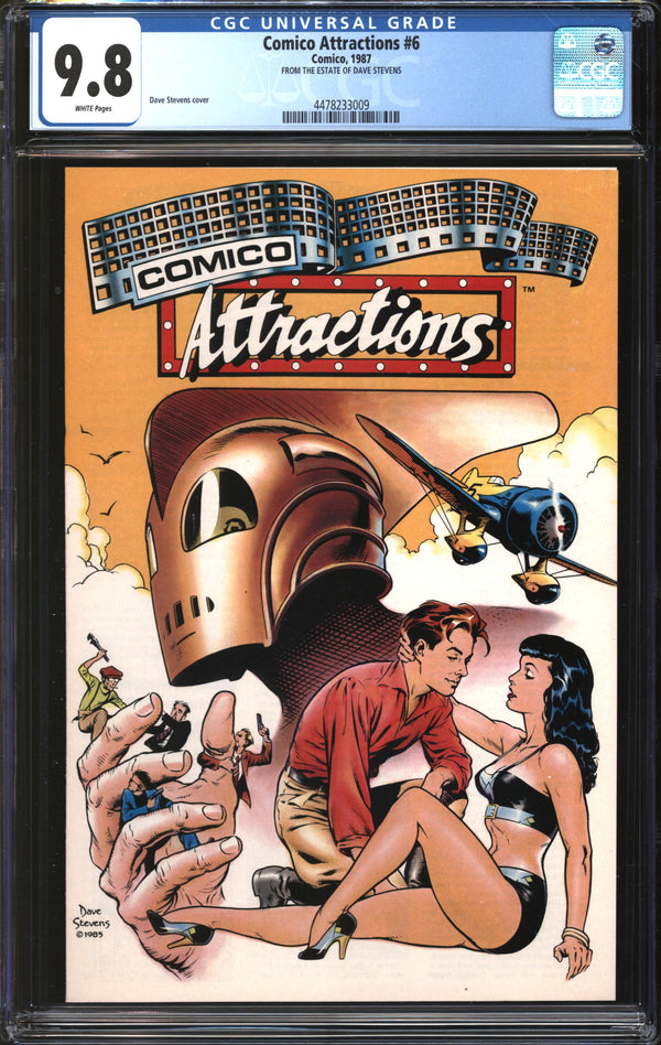 Comico Attractions (1987) #6 From The Collection Of Dave Stevens CGC 9.8 NM/MT