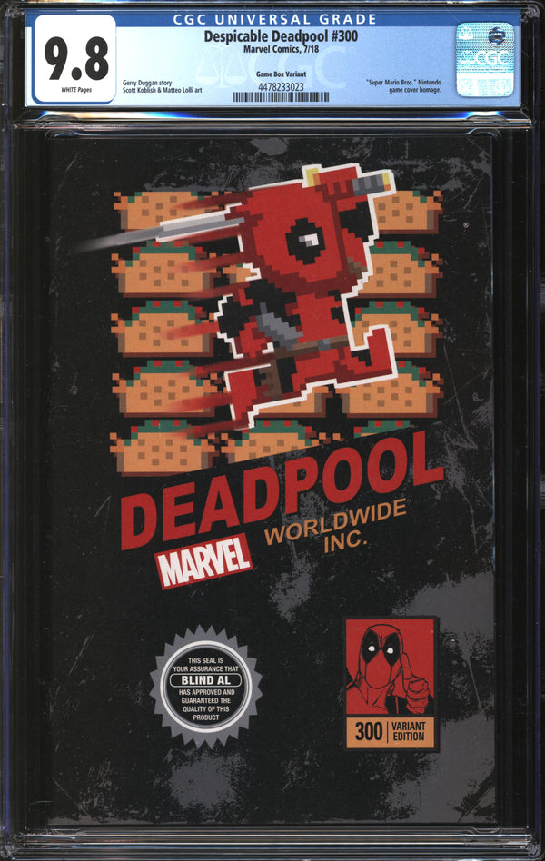 Despicable Deadpool (2017) #300 Game Box Variant CGC 9.8 NM/MT