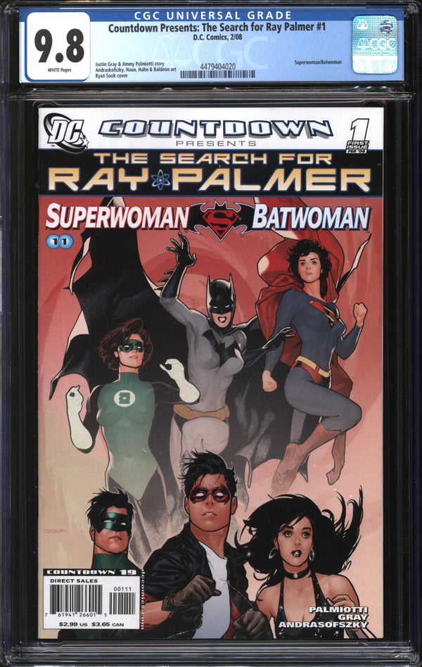 Countdown Presents: The Search For Ray Palmer (2008) #1 CGC 9.8 NM/MT