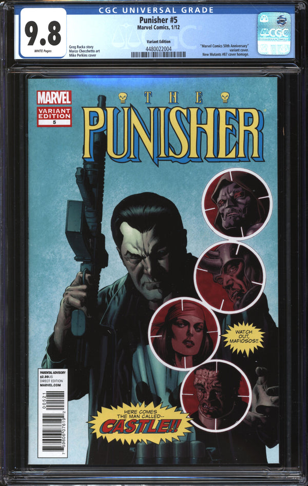 Punisher (2011) #5 Marvel Comics 50th Anniversary Variant CGC 9.8 NM/MT