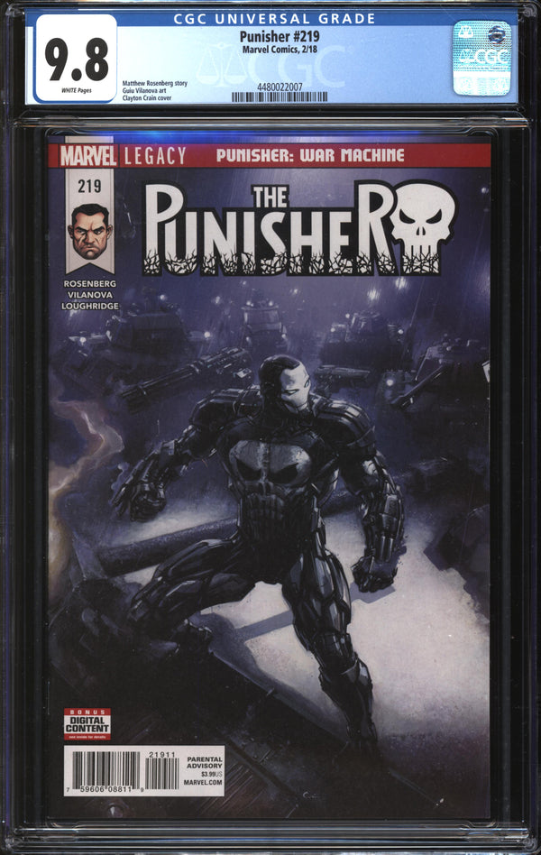 Punisher (2018) #219 CGC 9.8 NM/MT