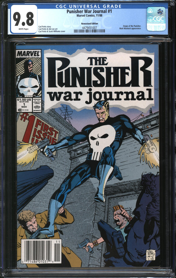 Punisher War Journal (1988) #1 Newsstand Edition CGC 9.8 NM/MT