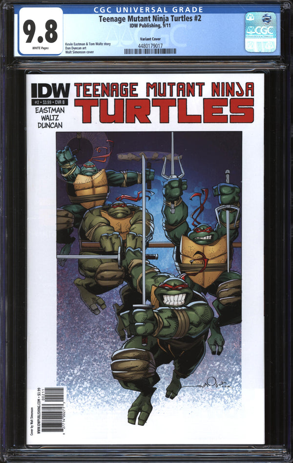 Teenage Mutant Ninja Turtles (2011) # 2 Walt Simonson Variant CGC 9.8 NM/MT