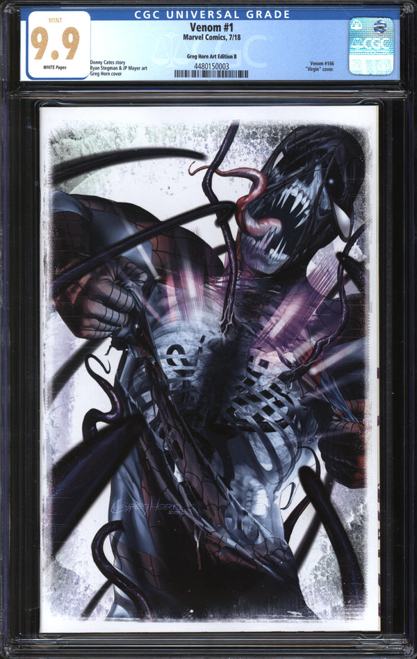 Venom (2018) #1 Greg Horn Art Edition B CGC 9.9 MINT