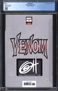 Venom (2018) #1 Greg Horn Art Edition D CGC 10 GEM MINT