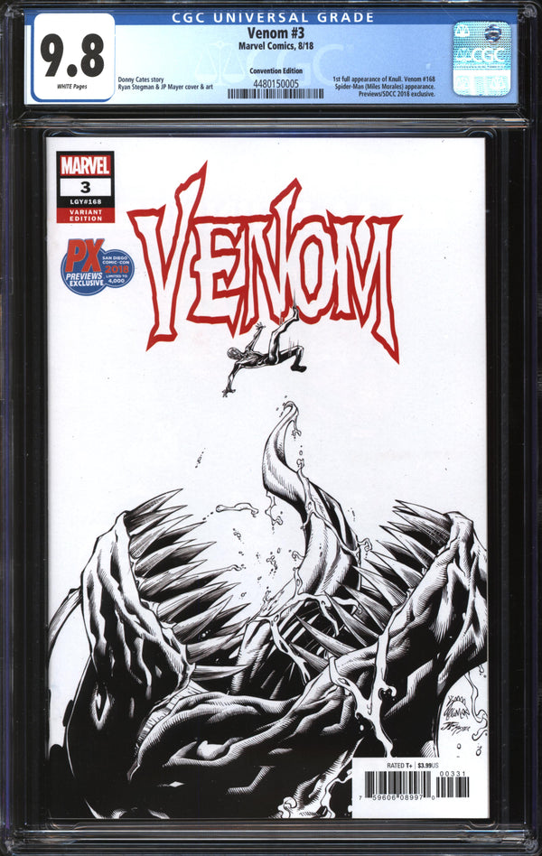 Venom (2018) #3 Previews/SDCC 2018 Exclusive Convention Edition CGC 9.8 NM/MT