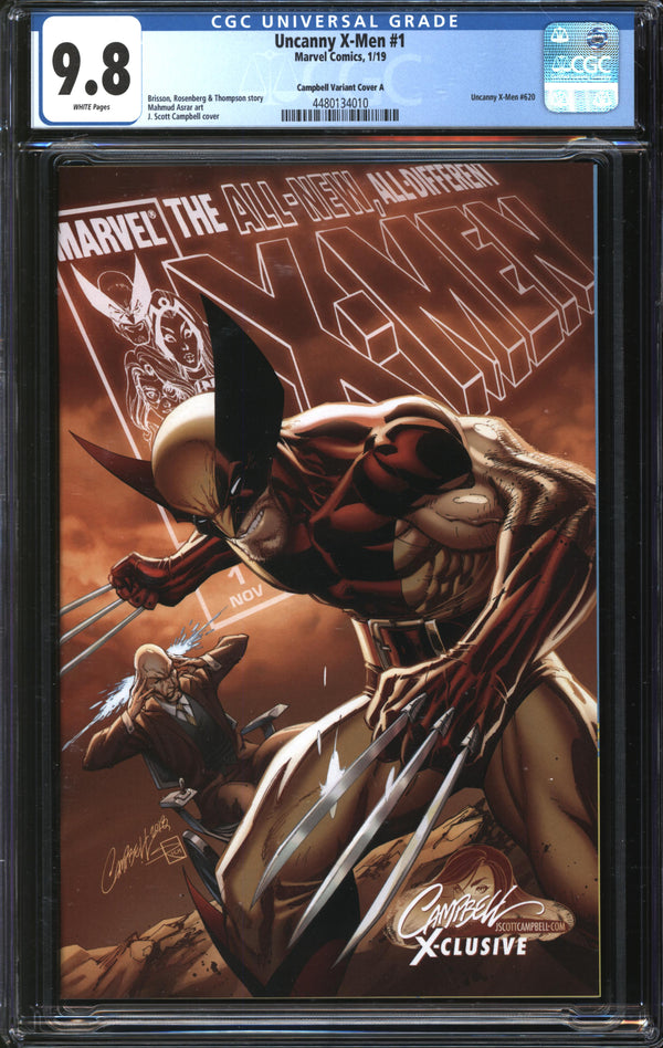 Uncanny X-Men (2019) #1 J. Scott Campbell Variant Cover A CGC 9.8 NM/MT