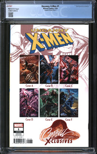 Uncanny X-Men (2019) #1 J. Scott Campbell Variant Cover C CGC 9.8 NM/MT