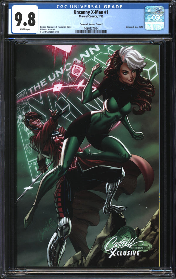 Uncanny X-Men (2019) #1 J. Scott Campbell Variant Cover E CGC 9.8 NM/MT