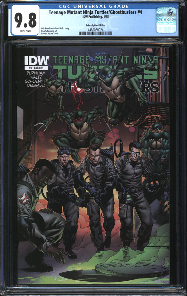 Teenage Mutant Ninja Turtles/Ghostbusters (2014) #4 Subscription Edition CGC 9.8 NM/MT