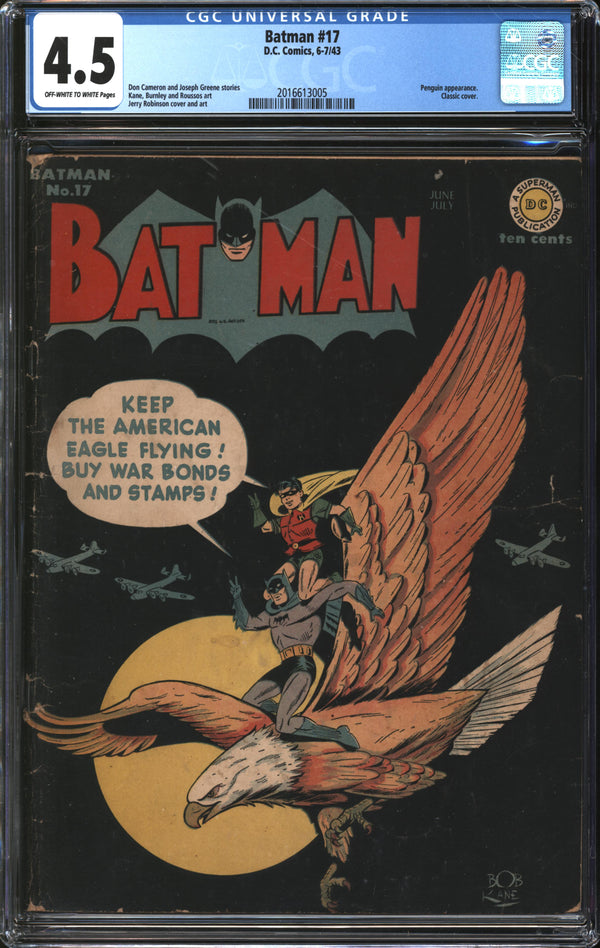 Batman (1940) # 17 CGC 4.5 VG+