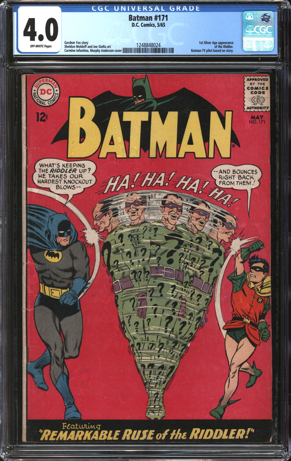 Batman (1940) #171 CGC 4.0 VG