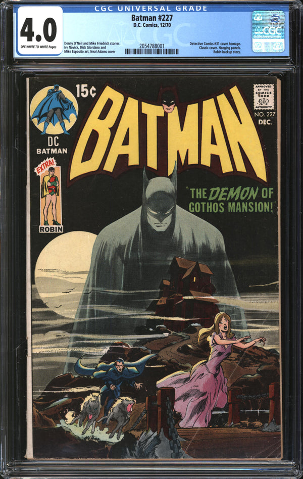 Batman (1940) #227 CGC 4.0 VG