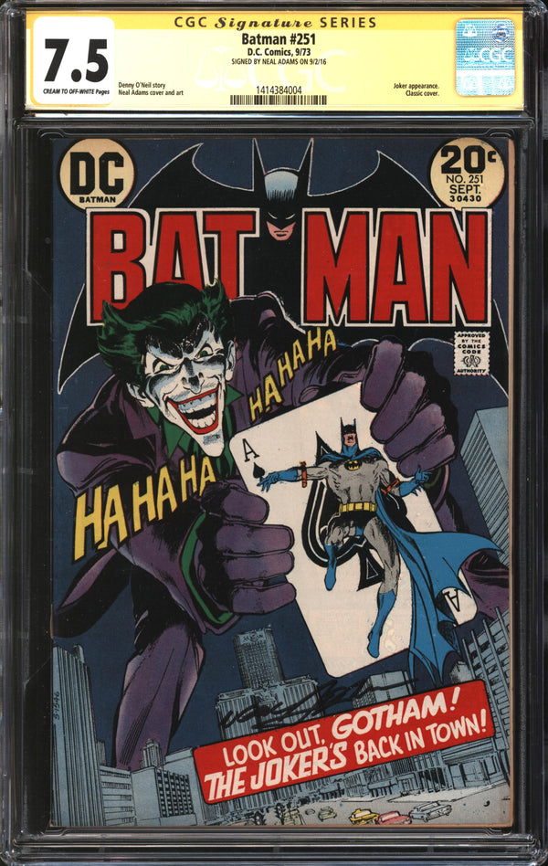 Batman (1940) #251 CGC Signature Series 7.5 VF-