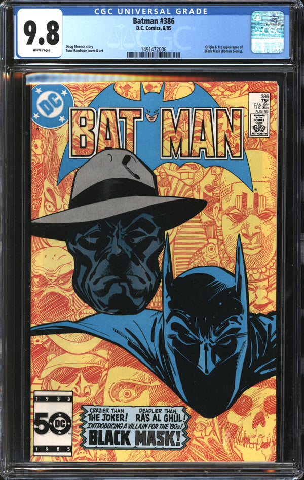 Batman (1940) #386 CGC 9.8 NM/MT