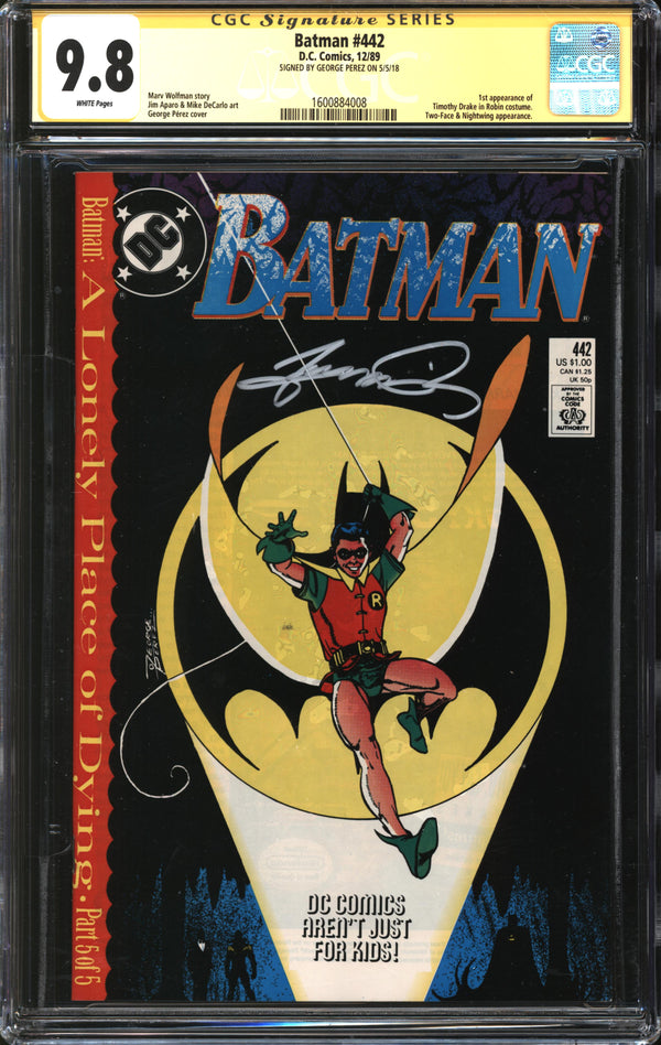 Batman (1940) #442 CGC Signature Series 9.8 NM/MT