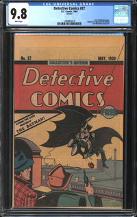 Detective Comics (1988) #27 Reprint CGC 9.8 NM/MT