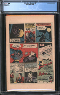 Detective Comics (1988) #27 Reprint CGC 9.8 NM/MT