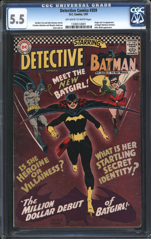 Detective Comics (1937) #359 CGC 5.5 FN-