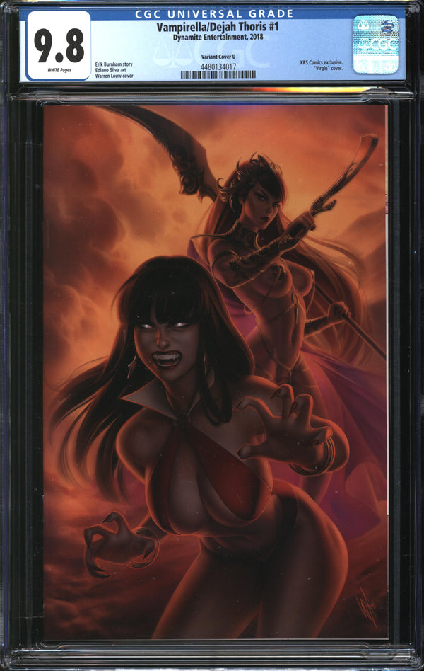 Vampirella/Dejah Thoris (2018) #1 Warren Louw Variant U CGC 9.8 NM/MT