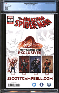 Amazing Spider-Man (2018) # 2 JScottCampbell.com Edition B CGC 9.8 NM/MT