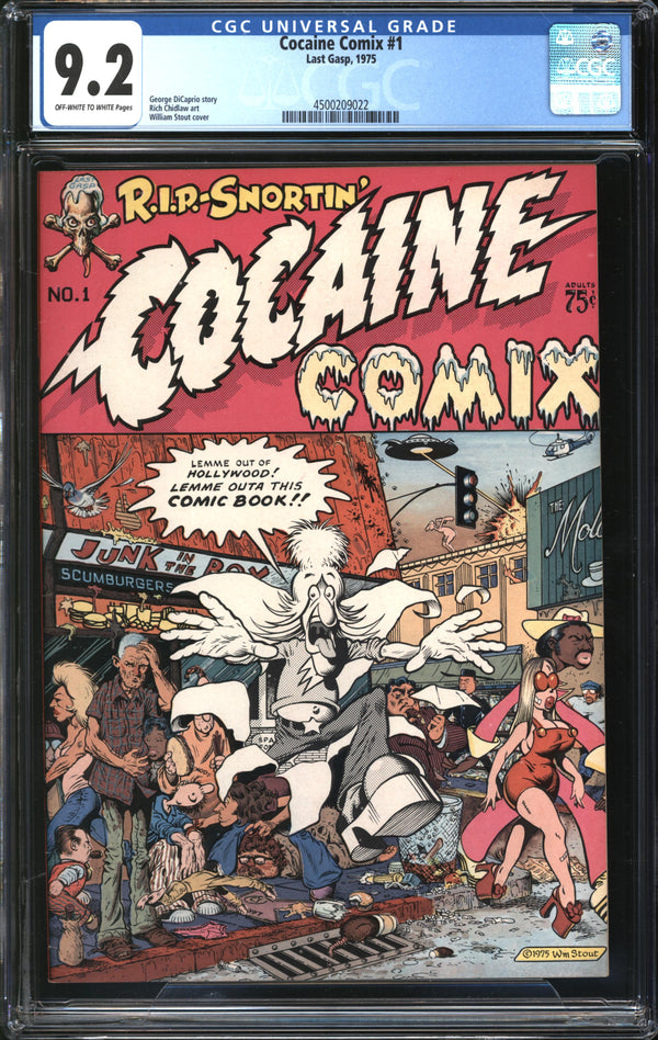 Cocaine Comix (1975) #1 CGC 9.2 NM-