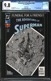 Adventures Of Superman (1987) #498 Second Printing CGC 9.8 NM/MT