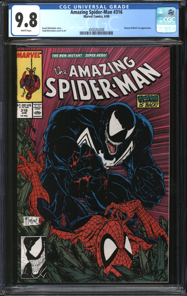 Amazing Spider-Man (1963) #316 CGC 9.8 NM/MT