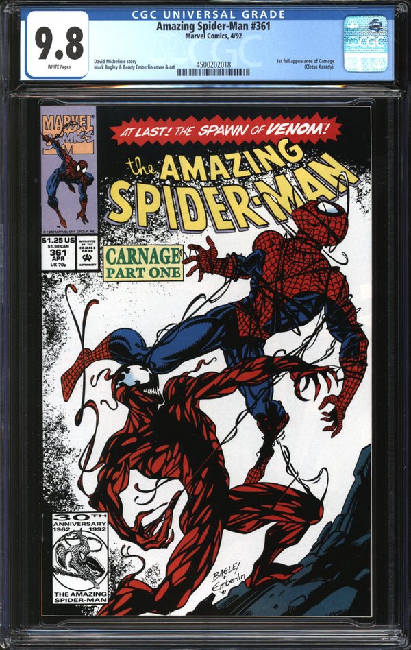 Amazing Spider-Man (1963) #361 CGC 9.8 NM/MT