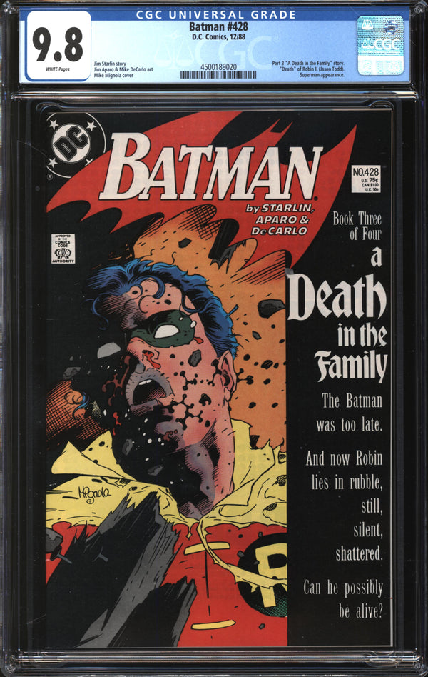 Batman (1940) #428 CGC 9.8 NM/MT