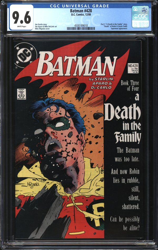 Batman (1940) #428 CGC 9.6 NM+