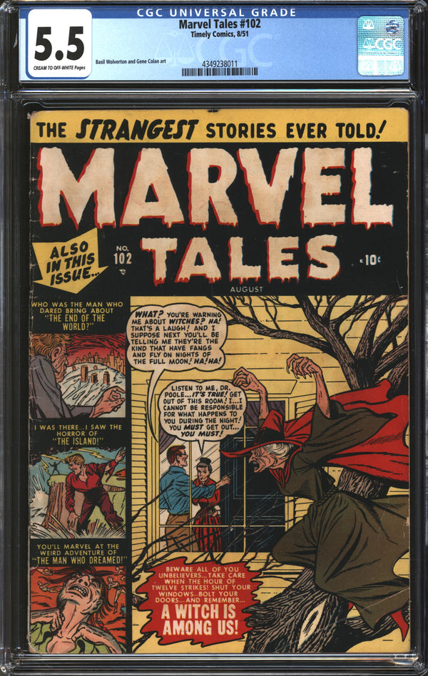 Marvel Tales (1949) #102 CGC 5.5 FN-