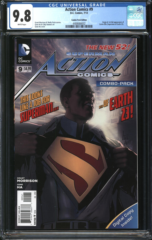 Action Comics (2011) #9 Combo-Pack Edition CGC 9.8 NM/MT