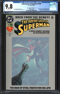 Adventures Of Superman (1987) #500 Poly-Bagged Platinum Error CGC 9.8 NM/MT