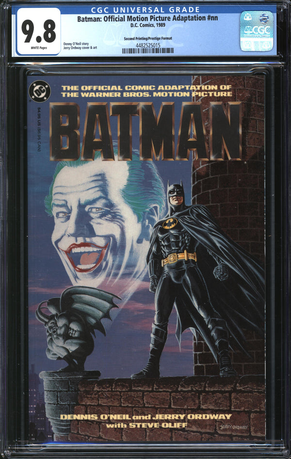 Batman: Official Motion Picture Adaptation (1989) #1 Second Printing/Prestige Format CGC 9.8 NM/MT