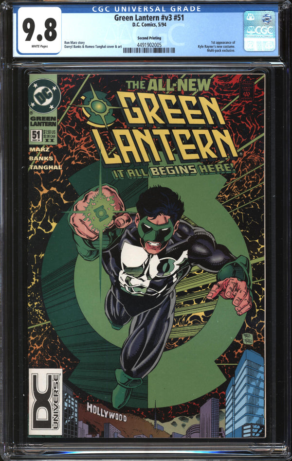 Green Lantern (1990) #51 Second Printing CGC 9.8 NM/MT