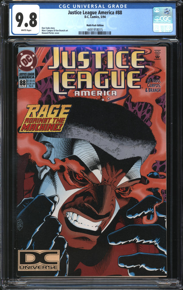 Justice League America (1987) #88 Multi-Pack Edition/DC Universe Logo CGC 9.8 NM/MT