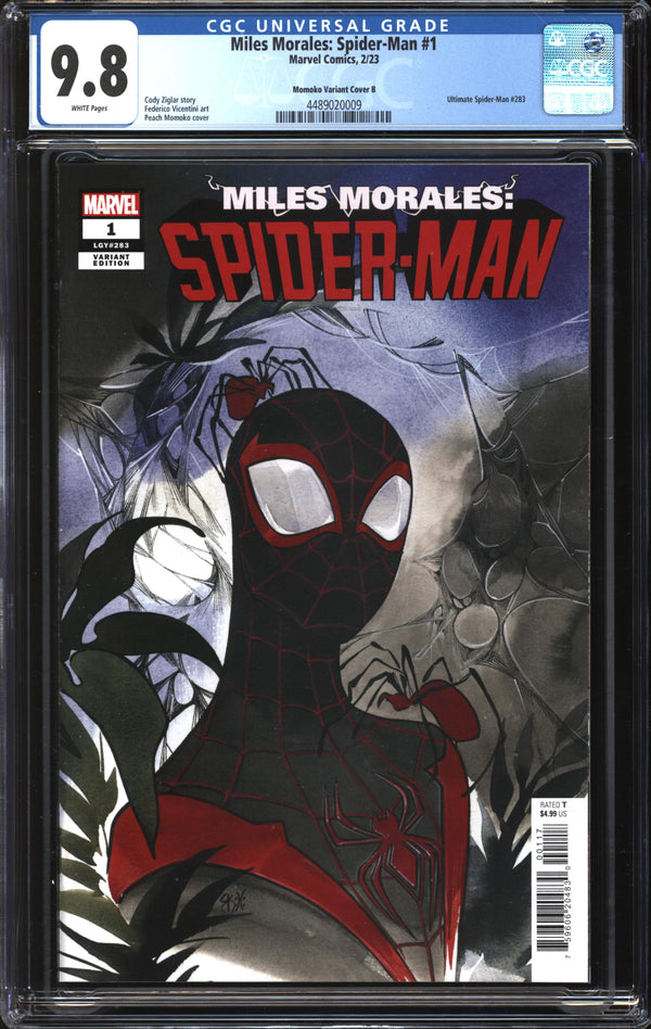 Miles Morales: Spider-Man (2023) #1 Peach Momoko Variant Cover B CGC 9.8 NM/MT